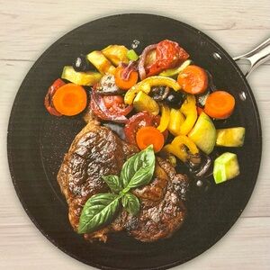 Basil & Kraft Home Kitchen Gourmet Black Non-Stick Hammered Frying Pan 9.75”